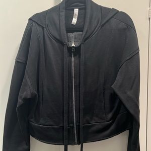 Alo black hoodie with zipper size M